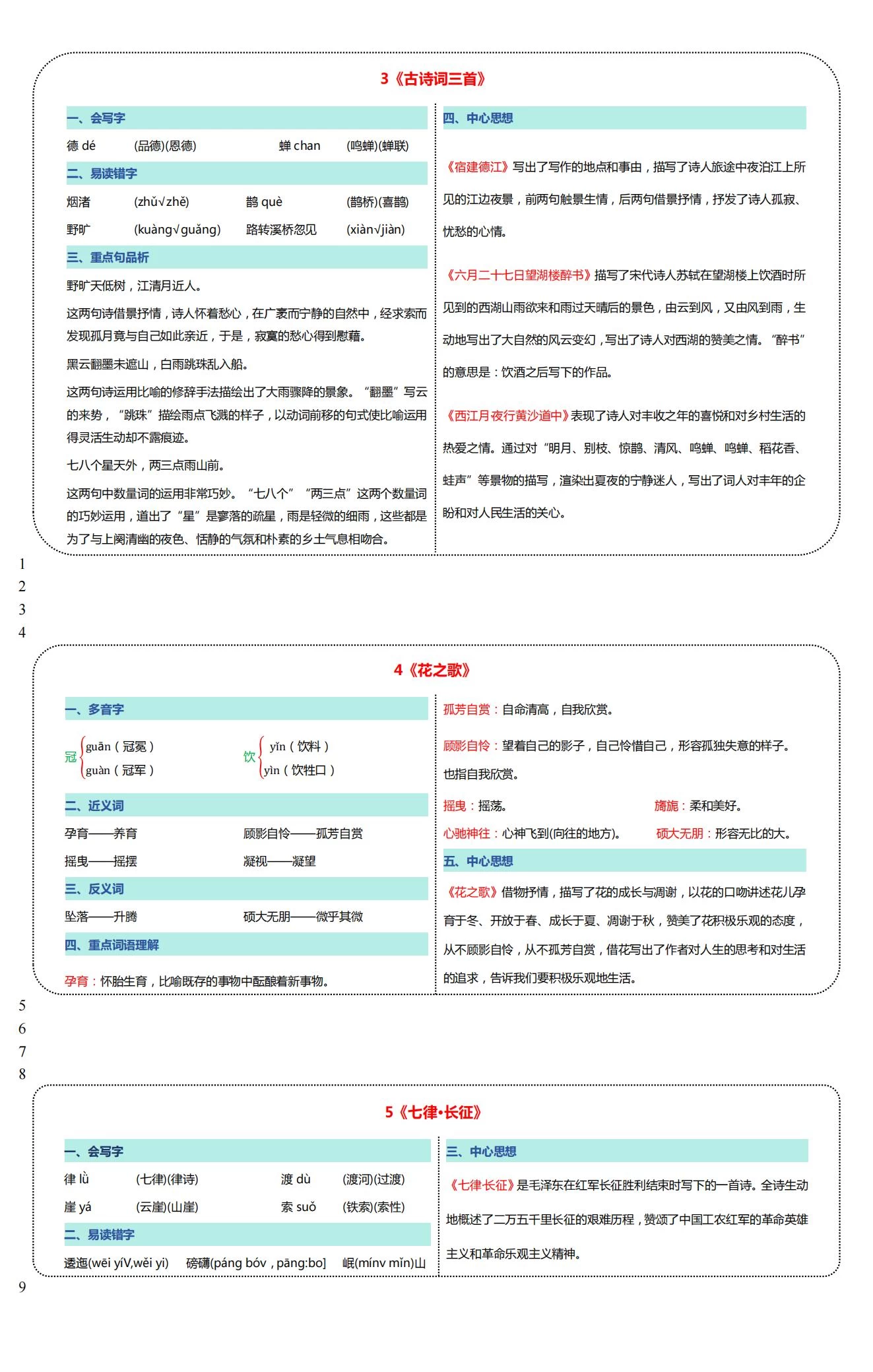 图片[13]-1-6年级语文课课贴-松子教辅网