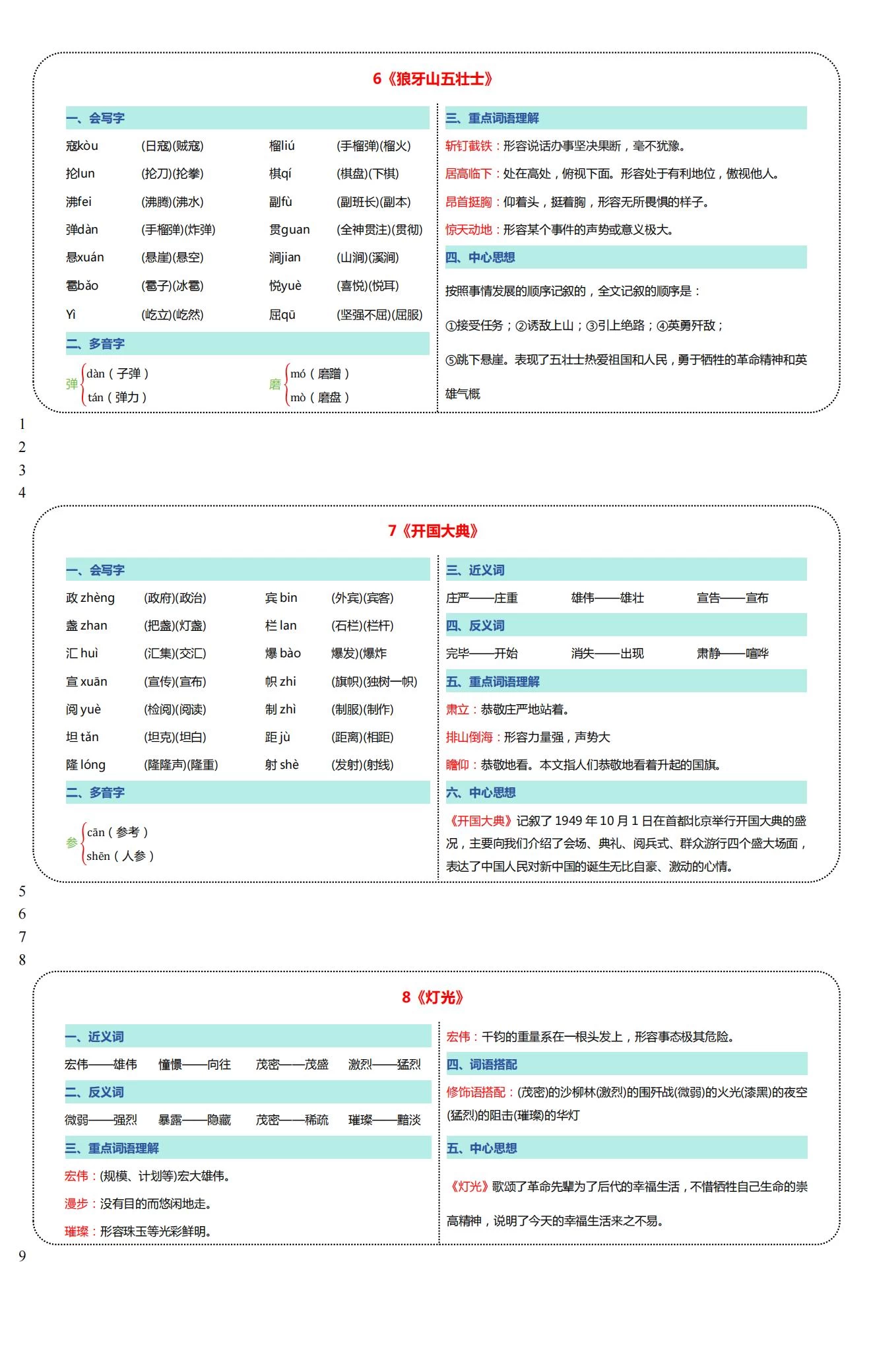 图片[14]-1-6年级语文课课贴-松子教辅网