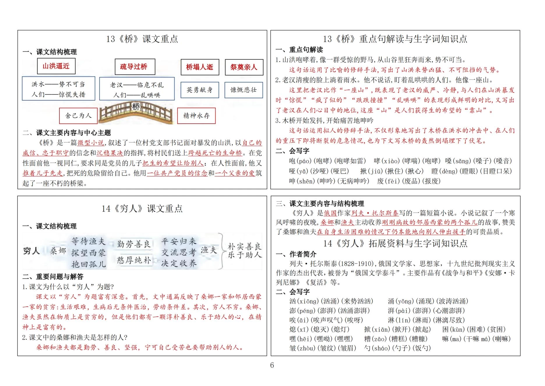 图片[6]-1-6年级语文课课贴-松子教辅网