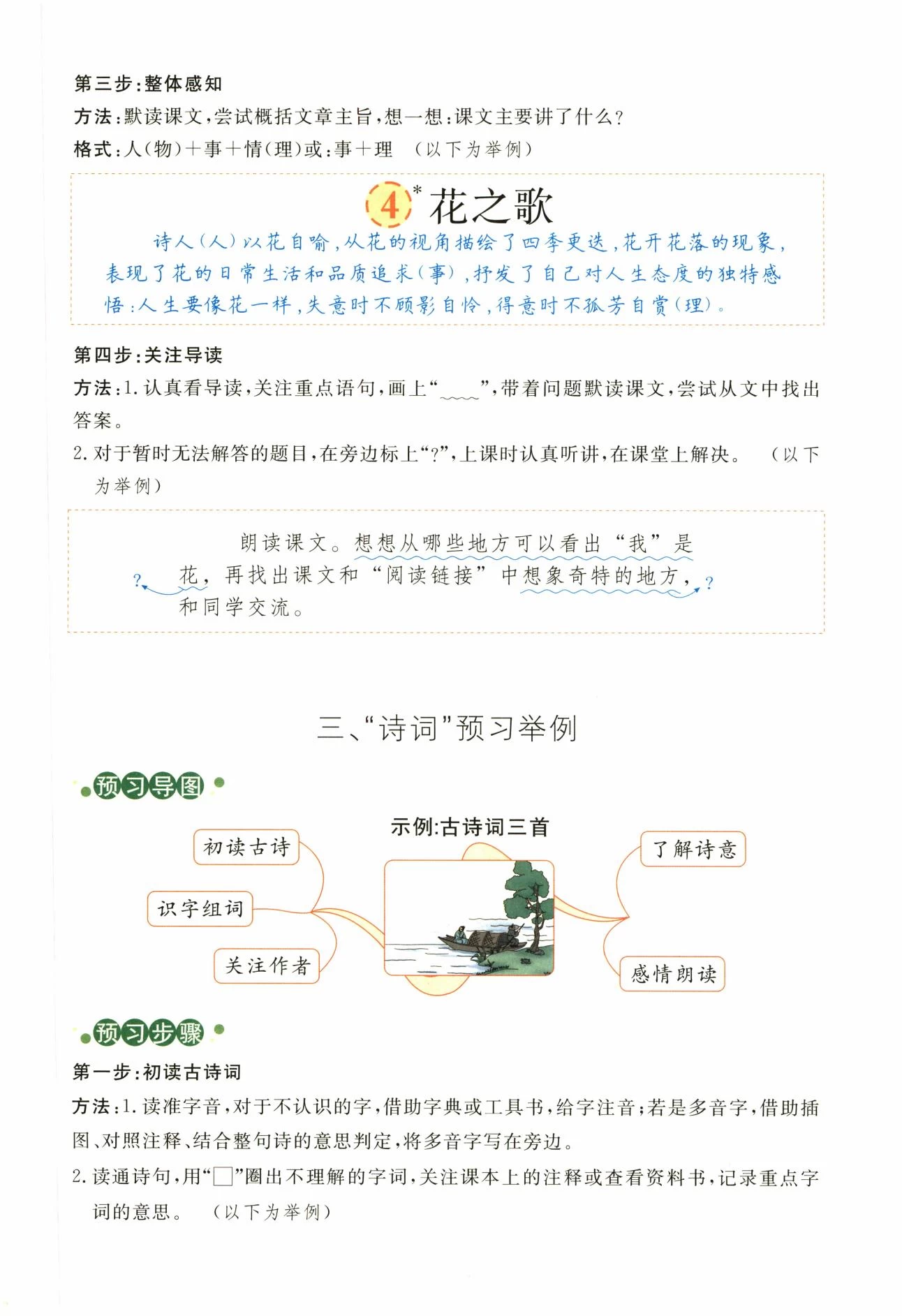 图片[10]-涂重点1-6年级上册语文预习学习笔记+字词预习册-松子教辅网