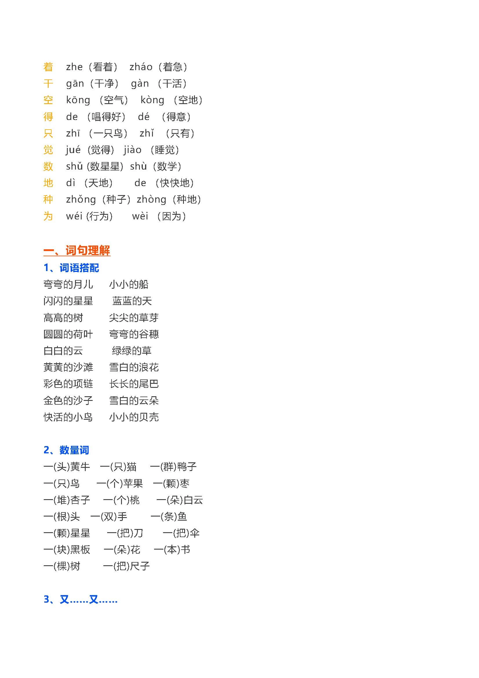 图片[7]-统编语文1-6年级上册下册知识总结-松子教辅网