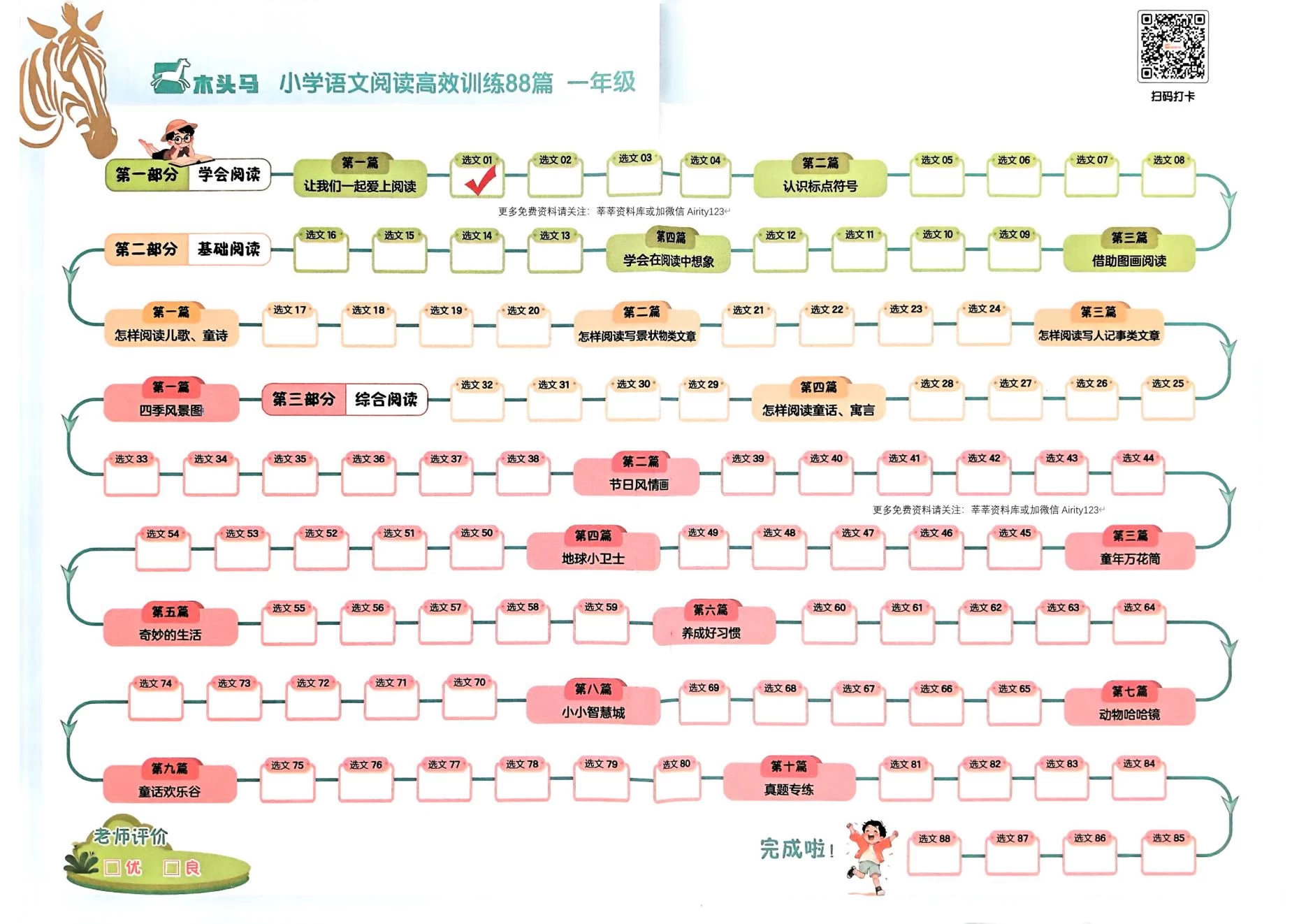 图片[10]-26版小学1-6年级语文高效阅读88篇-松子教辅网