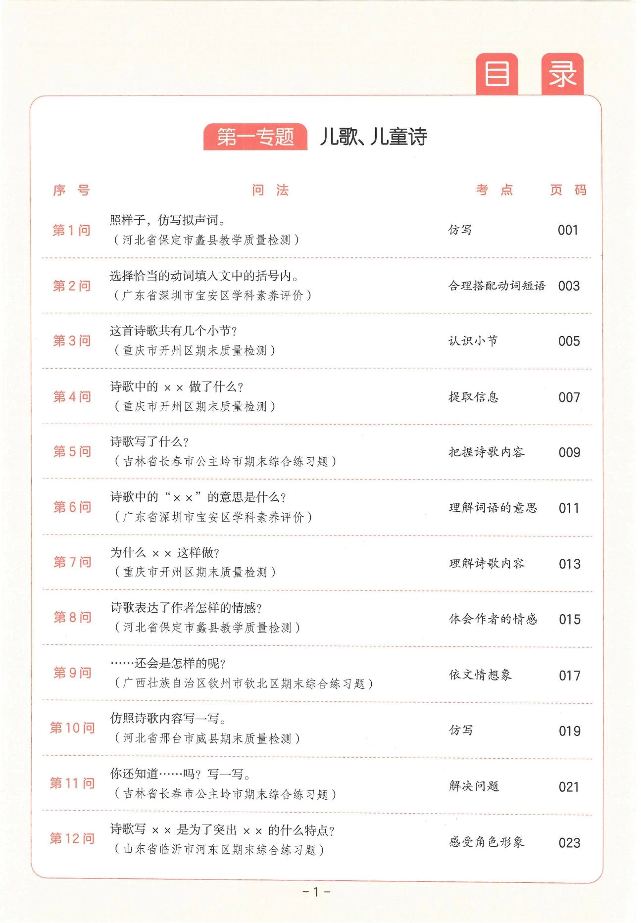 图片[4]-一本-小学1-6年级语文阅读答题方法100问-松子教辅网