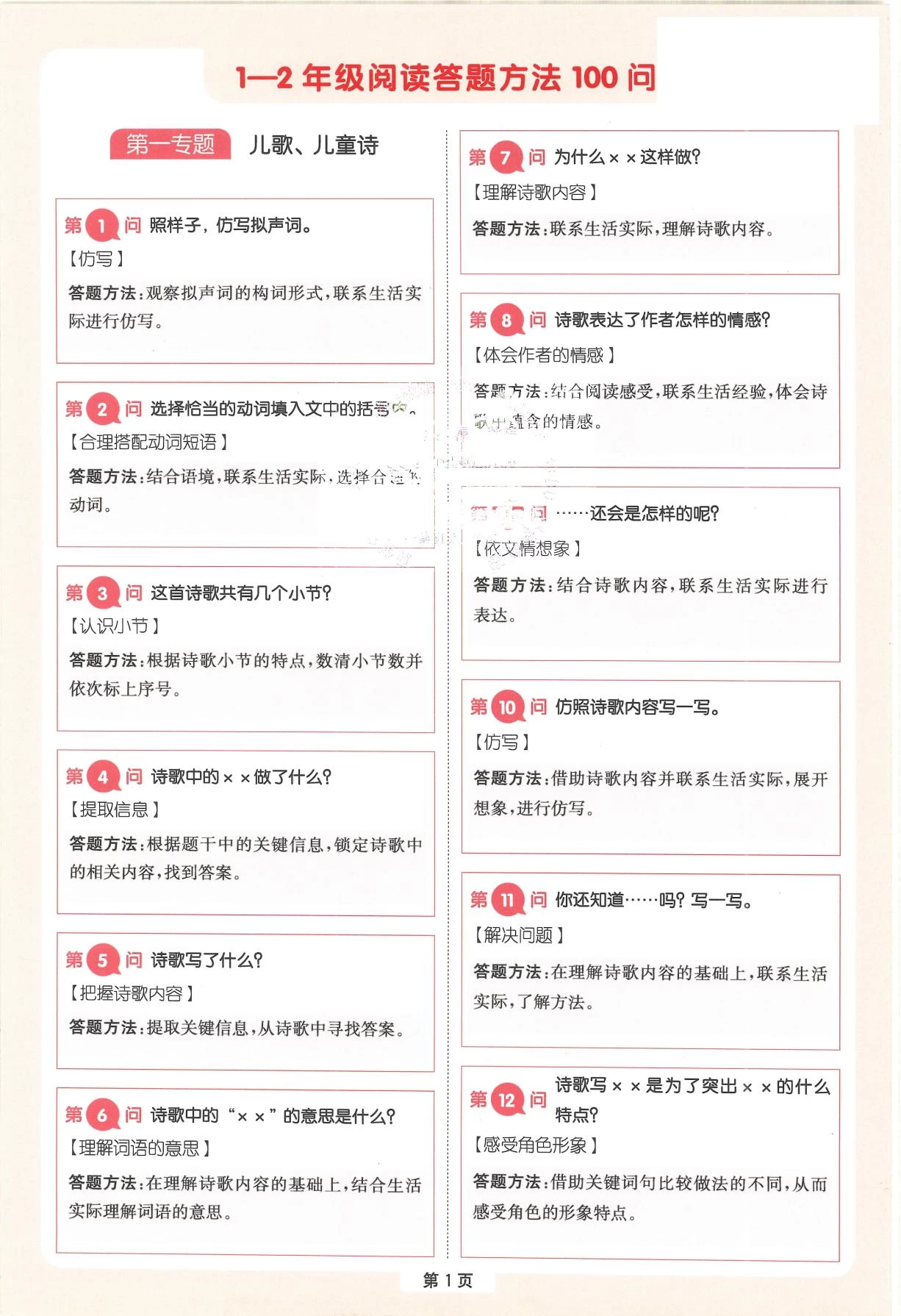 图片[6]-一本-小学1-6年级语文阅读答题方法100问-松子教辅网